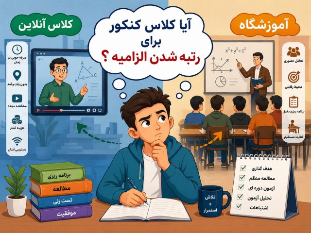 آیا کلاس کنکور برای رتبه شدن الزامیه؟